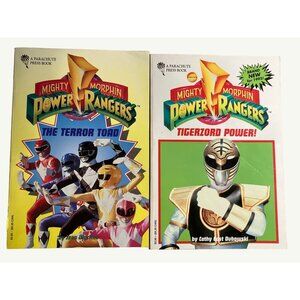 Mighty Morphin Power Rangers Vintage Books  Lot of 2